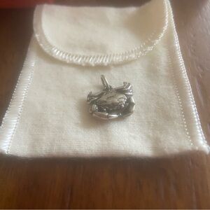 RETIRED James Avery Crab Zodiac Charm Pendant .925 NWOT